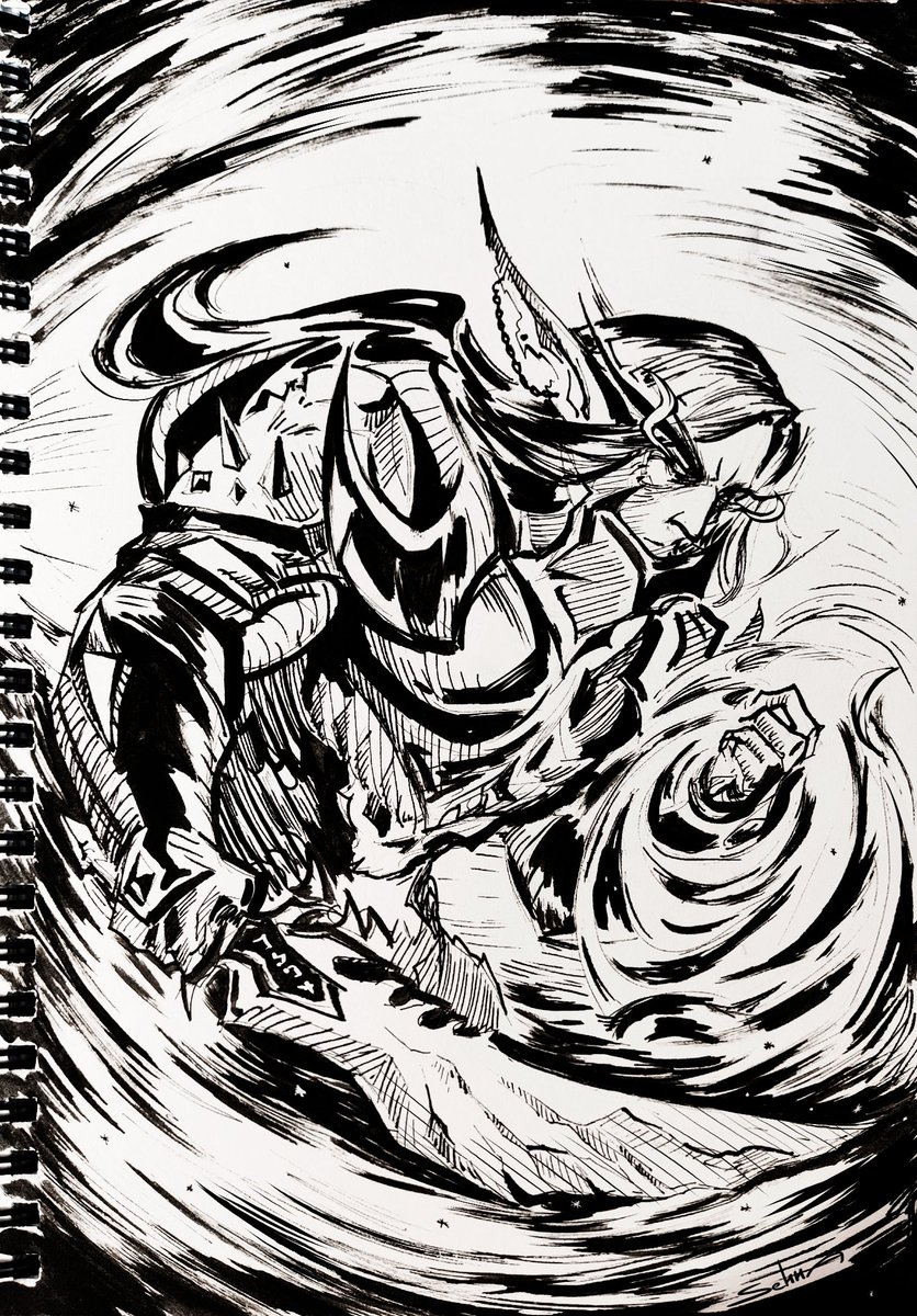 Bourdald ❄️ Day 20 - Frost #warcraft #warcraftart #inktober #inktober2023