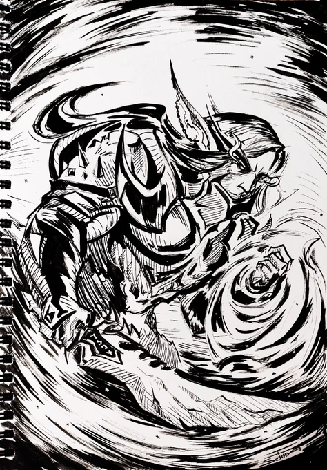 Bourdald ❄️ Day 20 - Frost #warcraft #warcraftart #inktober #inktober2023
