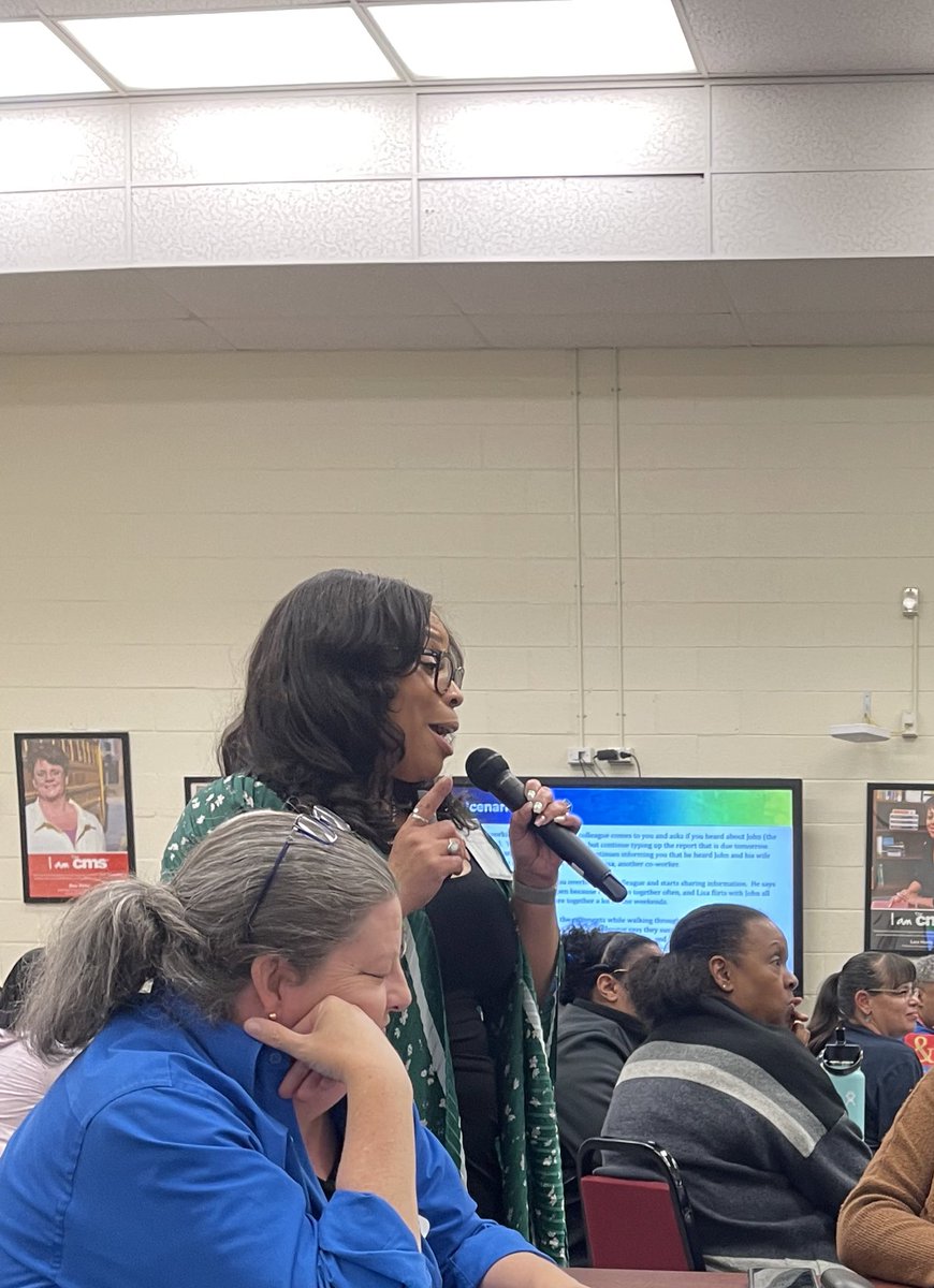 Thank you <a href="/IngridYvonne/">Dr. Ingrid W. Medlock</a> for the informative and engaging session session this afternoon. I’m excited for the future of <a href="/CharMeckSchools/">Charlotte-Mecklenburg Schools</a>. And it’s ALWAYS great to be in the presence of another #AlphaKappaAlpha woman. 💚💕💚 #TheCROWNMethod #ExcelleneWithoutException #CMSStaff