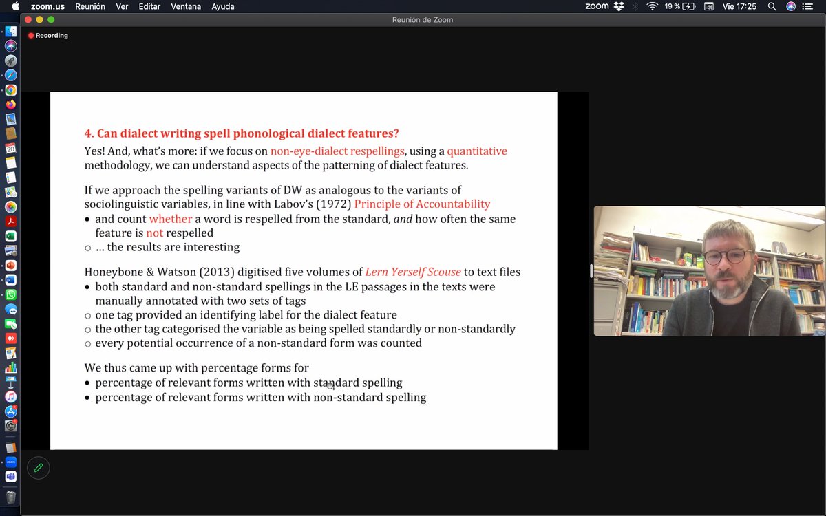 UsalUvaLingSem's tweet photo. Amazing seminar by Patrick Honeybone today at the #UsalUvaLingSem. We learnt a lot about #DialectWriting: its definition, types & the relationship between dialect writing and phonological features. All with lots of examples from Scouse & Lancanshire!
Just brilliant! More 📷⬇️ https://t.co/dgJcczCu06