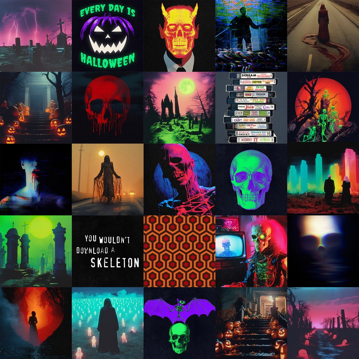 As is Spooky Season tradition, my FREE 2023 Halloween Wallpaper Pack is here and it’s all about new retro horror vibes to fill your screens with vaporgoth goodness. 40 new and classic horror/macabre images in 4K desktop and HD mobile sizes. Link in reply ⬇️