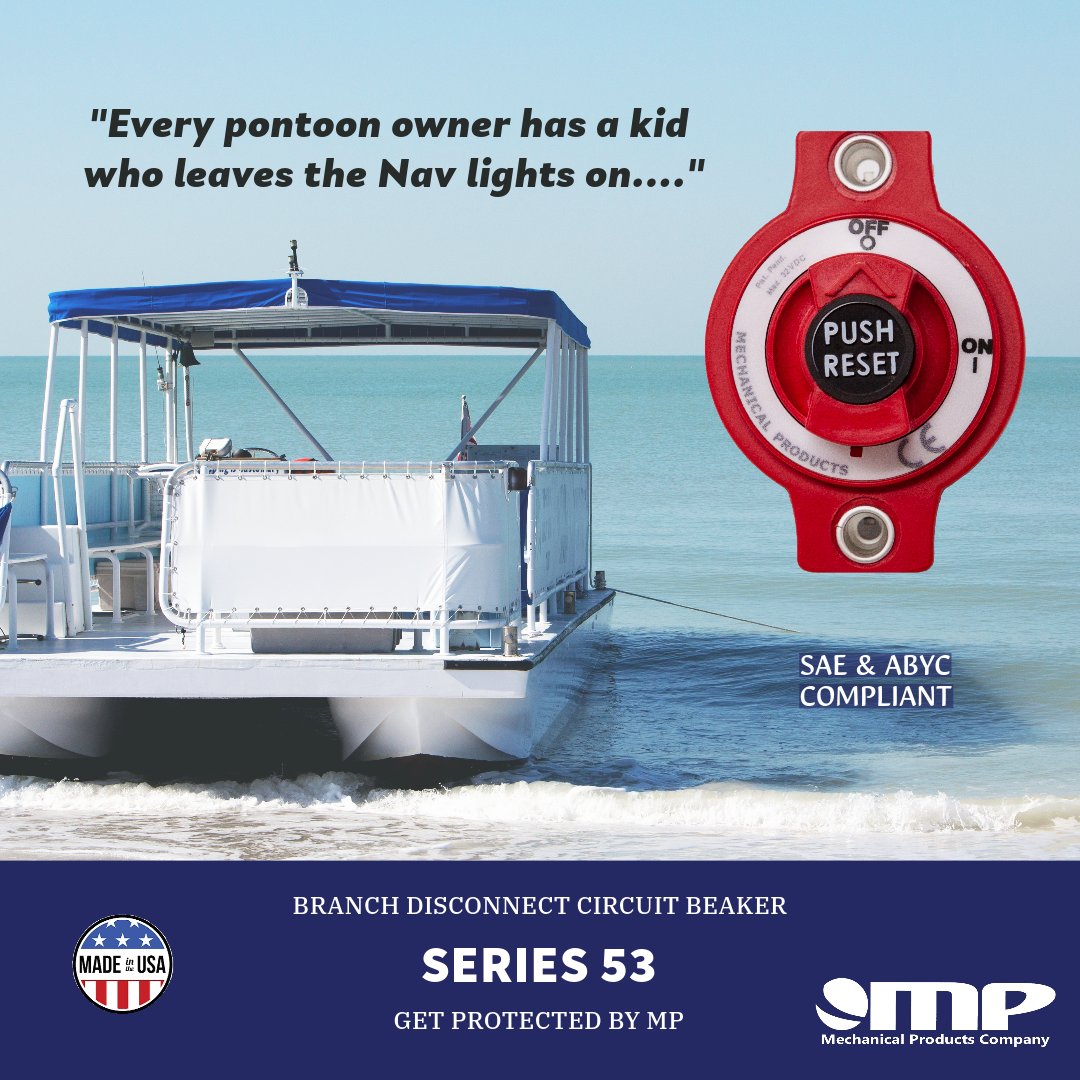 This is the exact reason we designed and built the Series 53 Battery disconnect circuit breaker.  Get protected by MP.

#circuitprotection #battery #deadbattery #pontoon #pontoons #pontoonlift #boatlife #boating #fishing #boatbuilding #boatbuilder #ibex2023 #protectedbyMP