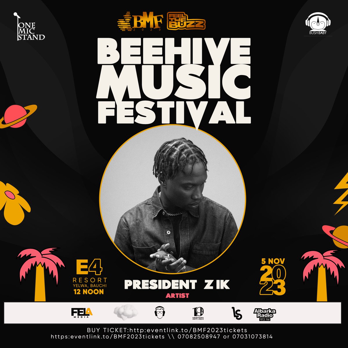 🌟 Get ready to groove to the eclectic sounds of <a href="/presidentzikBHP/">yung prezzy</a>! 🎶 

With over a decade of experience, this Abuja music sensation is known for his rich sound, Zik's music preaches independence, hard work, and originality. 🙌 

Don't miss out!

Tickets @ cutt.ly/BMF2023