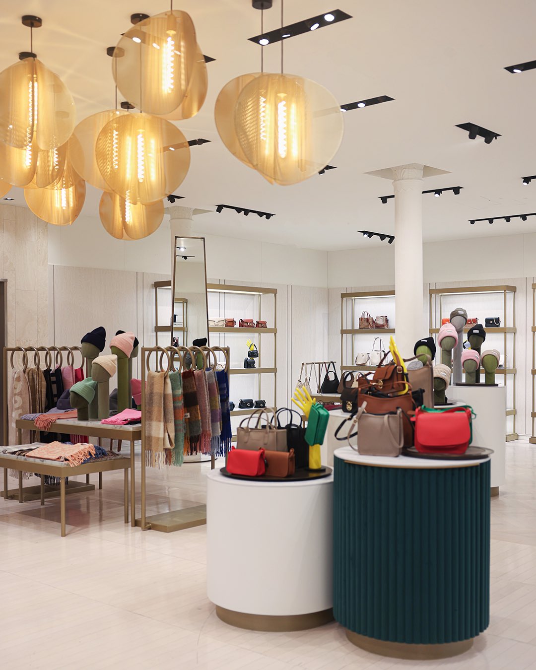 Interior of the upmarket mens retail in Brown Thomas store on