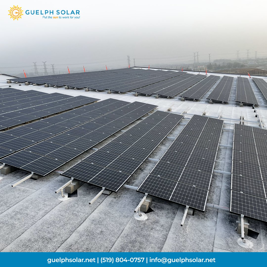 GuelphSolar's tweet photo. Shoutout to our commercial solar panel installation!! https://t.co/ns6OLljkOS