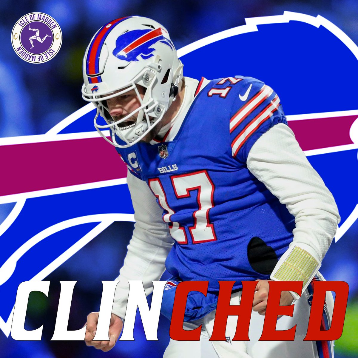 IsleOfMadden's tweet photo. Congratulations to the Buffalo Bills for clinching a playoff position! 

@EAMaddenNFL @NeonSportz @FixCFM
#FranchiseNation #PCMaddenLeague https://t.co/lV3KIRodL2
