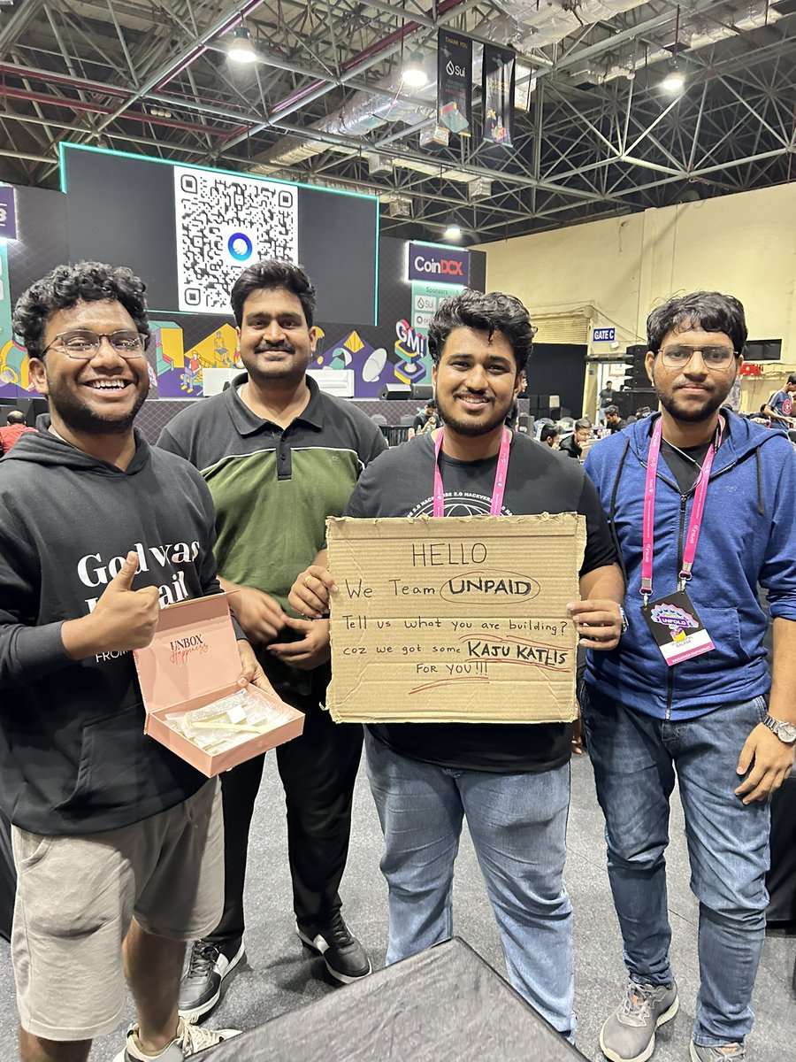 litt_unpaidarc's tweet image. Hello team Unpaid at the #Unfold2023 

Tell us what you are building?

Got some kaju Katli for you folks 

 @devfolio @CoinDCX