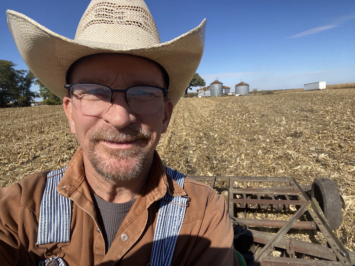 Tomorrow I will be in Boston with many friends for #ACSCC2023 and the @acsTrauma meetings. Today .. in an Iowa field discing corn stubble with a 1953 John Deere 60. #rural #AmericaNeedsFarmers