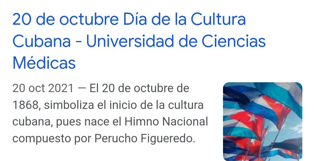 Con orgullo, hoy disfruto nuestra rica cultura cubana.
