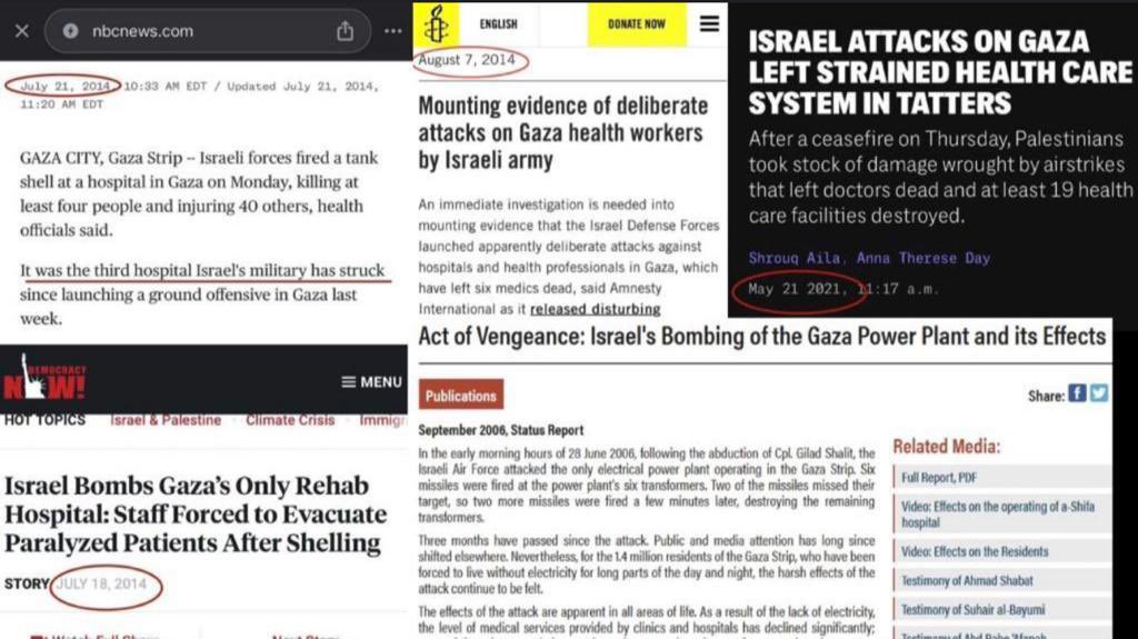 The Israeli IOF forces routinely target hospitals, mosques, churches, and schools. In the image provided, you can see several instances of Israeli IDF forces bombing hospitals. The distinguishing factor this time was the public outcry, which compelled them to retract their…