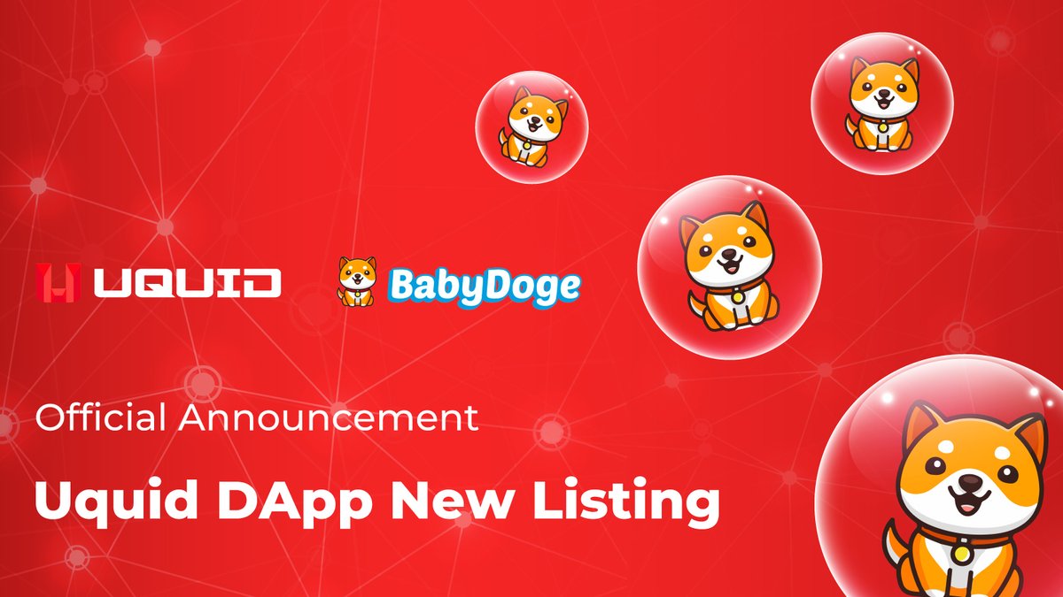 Exciting news! 🚀 #Uquid DApp's next integration is @BabyDogeCoin, the leading meme coin on the #BNB chain, with one of the biggest communities in the Crypto world. 🌟 Explore #BabyDoge on dapp.uquid.com today and immerse yourself in the meme universe that sparked it…