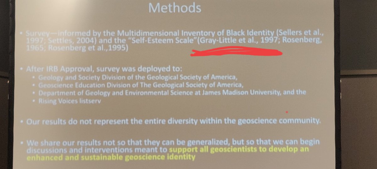 I never expected to see my momma's clinical psychology research cited at a geosciences conference?! #blackandstem #mymommaisaboss #GSA2023
