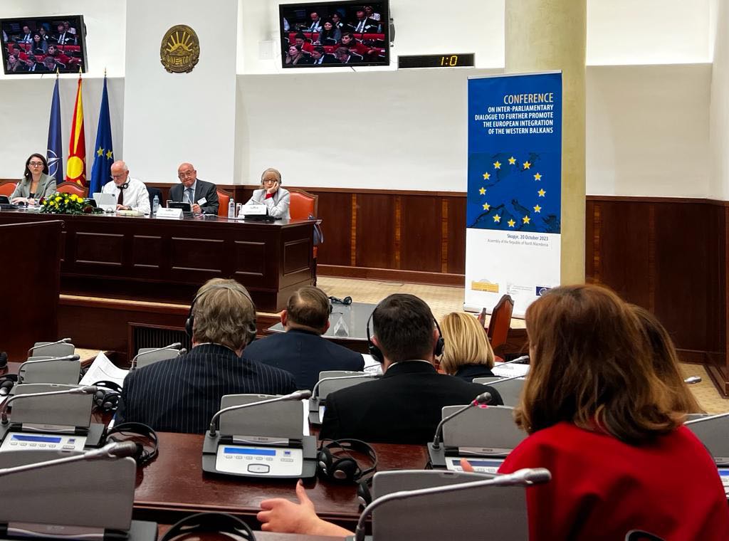 Head of RKS@PACE <a href="/SaraBogujevci/">Saranda Bogujevci</a> at the Conf. on WB: “it’s important to think of the legacy we leaving behind as leaders &amp; politicians. To have future which differs from past, there should be an open &amp; honest discussion. Change in approach &amp; attitude from our neighbor is needed.”