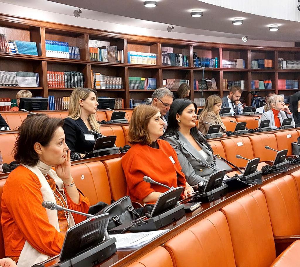 KosovaPace's tweet photo. Head of RKS@PACE @SaraBogujevci at the Conf. on WB: “it’s important to think of the legacy we leaving behind as leaders &amp; politicians. To have future which differs from past, there should be an open &amp; honest discussion. Change in approach &amp; attitude from our neighbor is needed.” https://t.co/8P8YdjtYGe