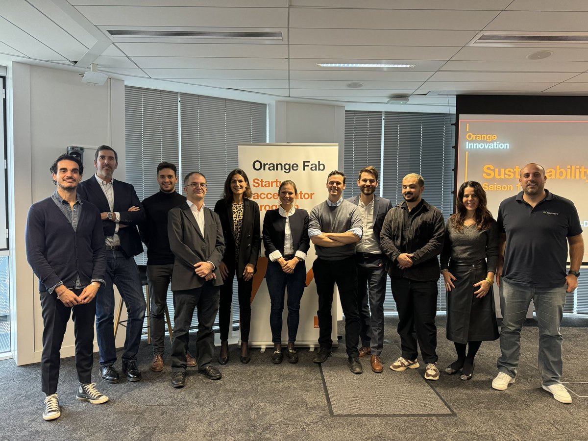 Stéphanie Cavaillès (@stefcavailles) on Twitter photo Deploying high-impact initiatives to deliver solutions for useful, responsible & accessible innovation is at the heart of Orange Strategic Plan. Kudos to the 5 winning #startups who pitched at the 1st <a href="/OrangeFabFr/">Orange Fab France</a> on #Sustainability & AI #LeadTheFuture
cutt.ly/NwWuSMe5 Deploying high-impact initiatives to deliver solutions for useful, responsible & accessible innovation is at the heart of Orange Strategic Plan. Kudos to the 5 winning #startups who pitched at the 1st <a href="/OrangeFabFr/">Orange Fab France</a> on #Sustainability & AI #LeadTheFuture
cutt.ly/NwWuSMe5
