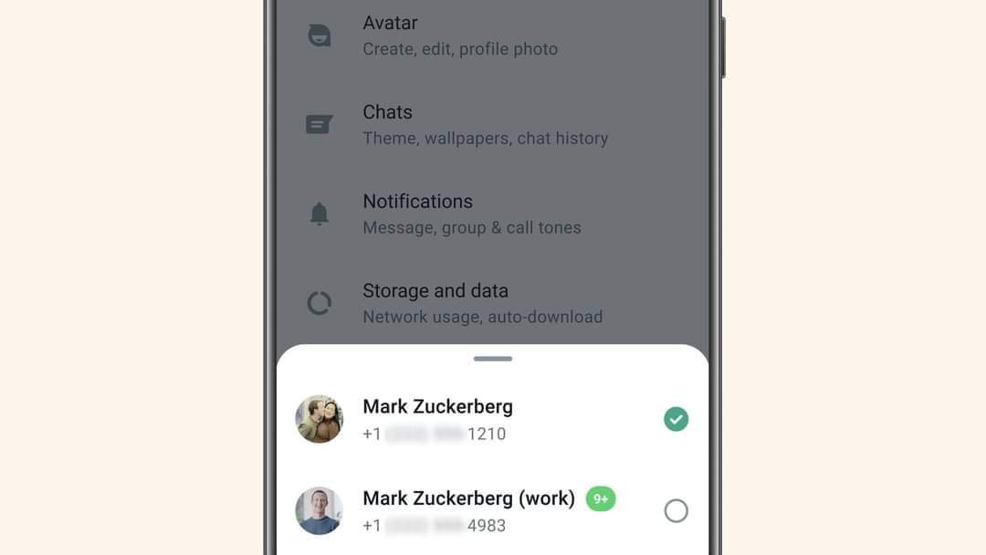 Mujahidveh's tweet photo. Switch between two accounts on WhatsApp -- Soon you'll be able to have two WhatsApp accounts on one phone within the app.
#whatsapp https://t.co/qwWrmEJayB