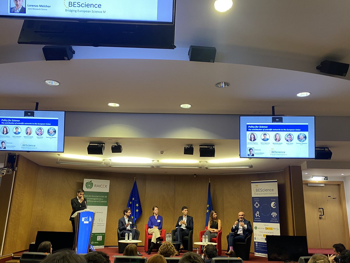 CarlitosRoca7's tweet photo. Delighted to participate in the Bridging European Science IV representing @SIEF_SCEF, an amazing event organised by @raicex_es at the European Parliament in Brussels. 
Policy for Science 🤝 Science for Policy 🇪🇺 #BEScience #LaUnionHaceLaCiencia https://t.co/HvkqMrzEbp