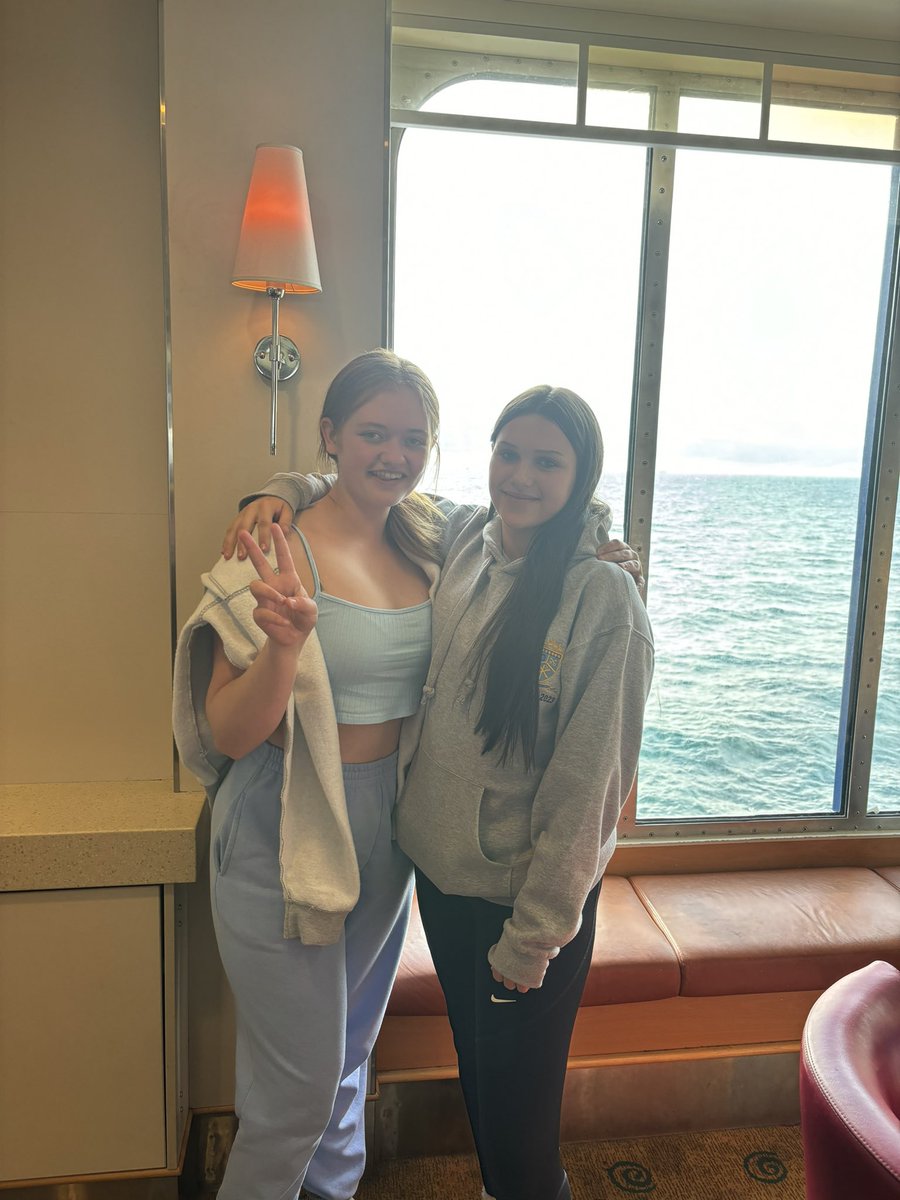 The white cliffs of Dover and our ferry ride accross the English Channel  
@allsaintsccduk 

#asccfrancetrip23 #ferryride