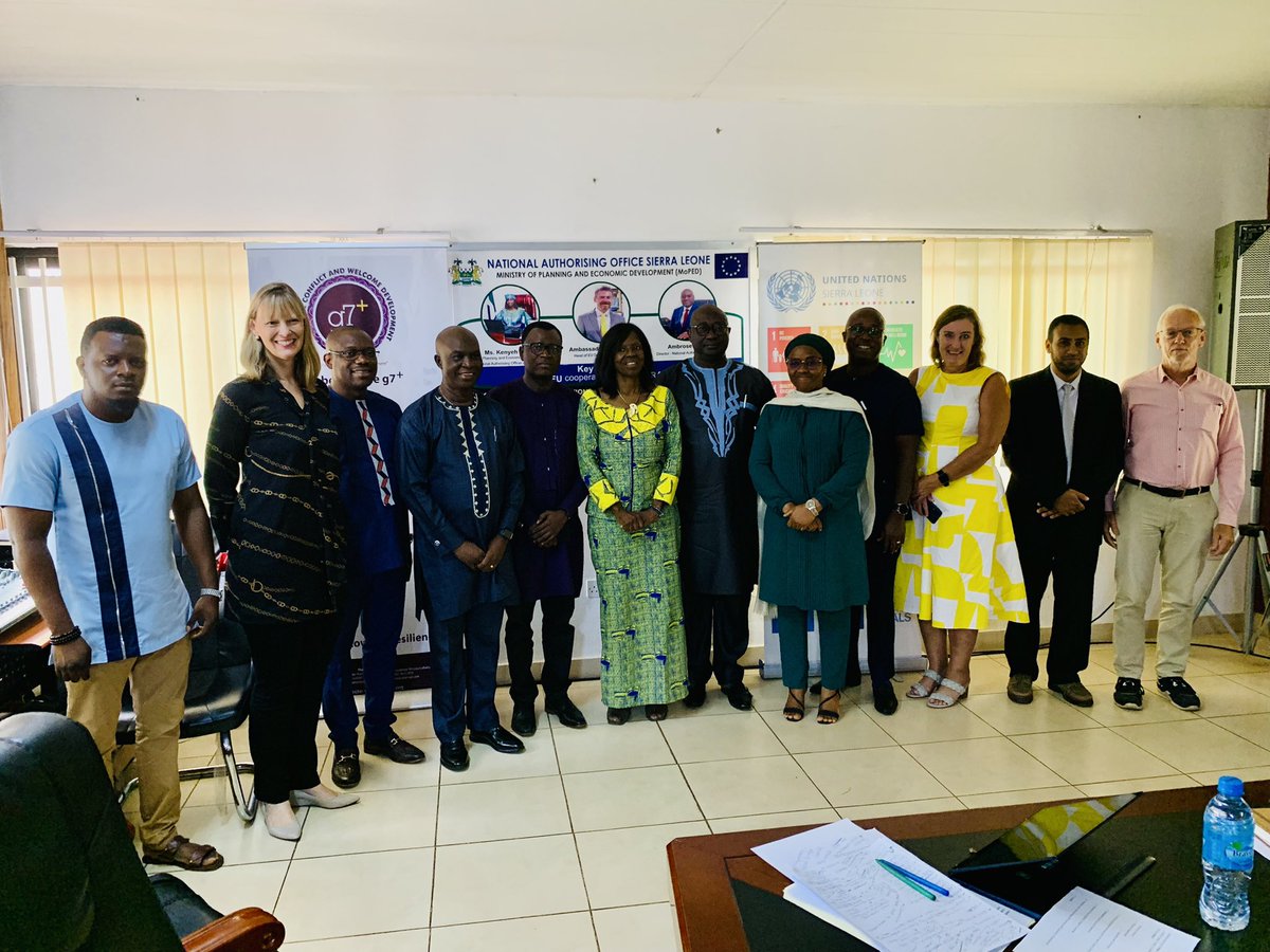 moped2025's tweet photo. "Today! Min. Barlay & deputy were excited to welcome 6 new NGO Country Directors to🇸🇱! Encouraged to strengthening relationships with the govt & other partner organizations, in support of #Big5 & #DCF. @moped2023 @PresidentBio #Trocaire #Concern #PlanInt #CARE #DirectAid #BRAC" https://t.co/ZNcPOyy8yM
