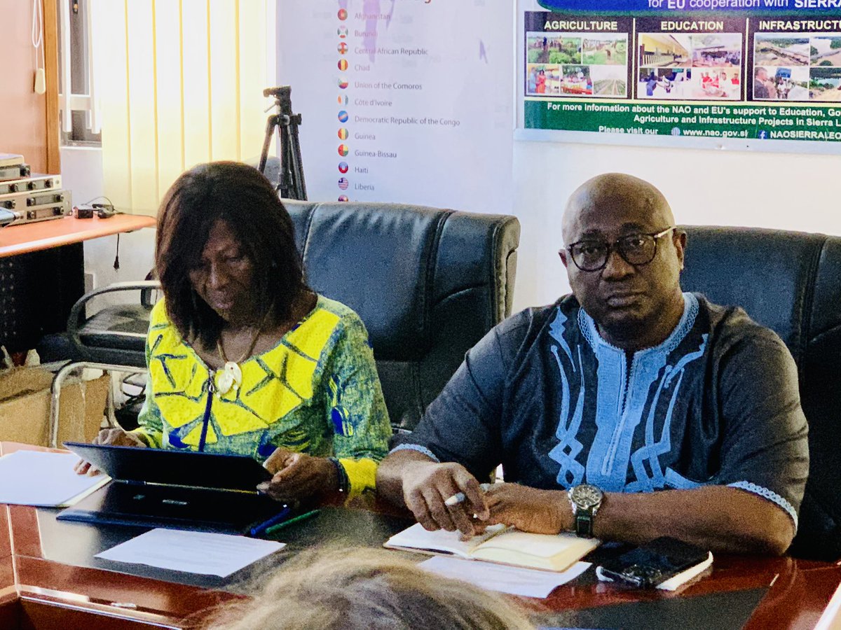 moped2025's tweet photo. "Today! Min. Barlay & deputy were excited to welcome 6 new NGO Country Directors to🇸🇱! Encouraged to strengthening relationships with the govt & other partner organizations, in support of #Big5 & #DCF. @moped2023 @PresidentBio #Trocaire #Concern #PlanInt #CARE #DirectAid #BRAC" https://t.co/ZNcPOyy8yM