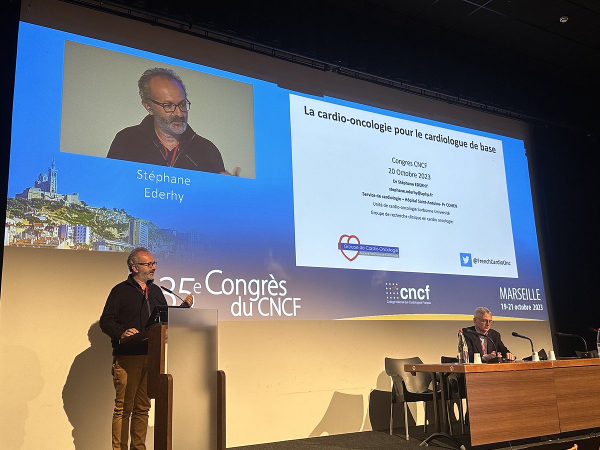 La Cardiooncologie. Stéphane Ederhy. 35 ème congrès du CNCF. Marseille