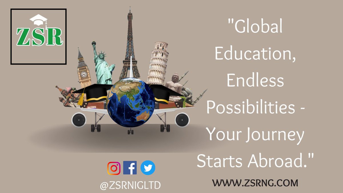 Dreaming of an international degree? Let ZSR Nigeria Limited turn your dreams into reality. Contact us today! 🌠📜 #InternationalDegree #DreamsComeTrue #StudyAbroadDream #EducationalAspirations #GlobalDegree #viral #Trending