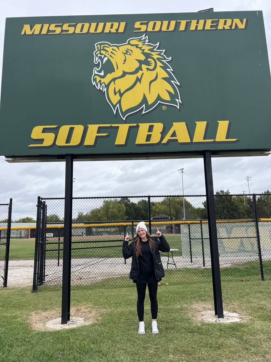 Bailey Dillon (@bailey_dillon6) on Twitter photo Found my home! I am excited to announce my commitment to Missouri Southern to continue my academic and athletic career for the next 4! I want to thank all my coaches, teammates, friends, and family for helping me along the way. Go lions!
<a href="/TGA_Turner/">Top Gun National 18U</a> <a href="/breeederer/">ON Softball</a> <a href="/MSSUSoftball/">MSSU Softball</a> Found my home! I am excited to announce my commitment to Missouri Southern to continue my academic and athletic career for the next 4! I want to thank all my coaches, teammates, friends, and family for helping me along the way. Go lions!
<a href="/TGA_Turner/">Top Gun National 18U</a> <a href="/breeederer/">ON Softball</a> <a href="/MSSUSoftball/">MSSU Softball</a>