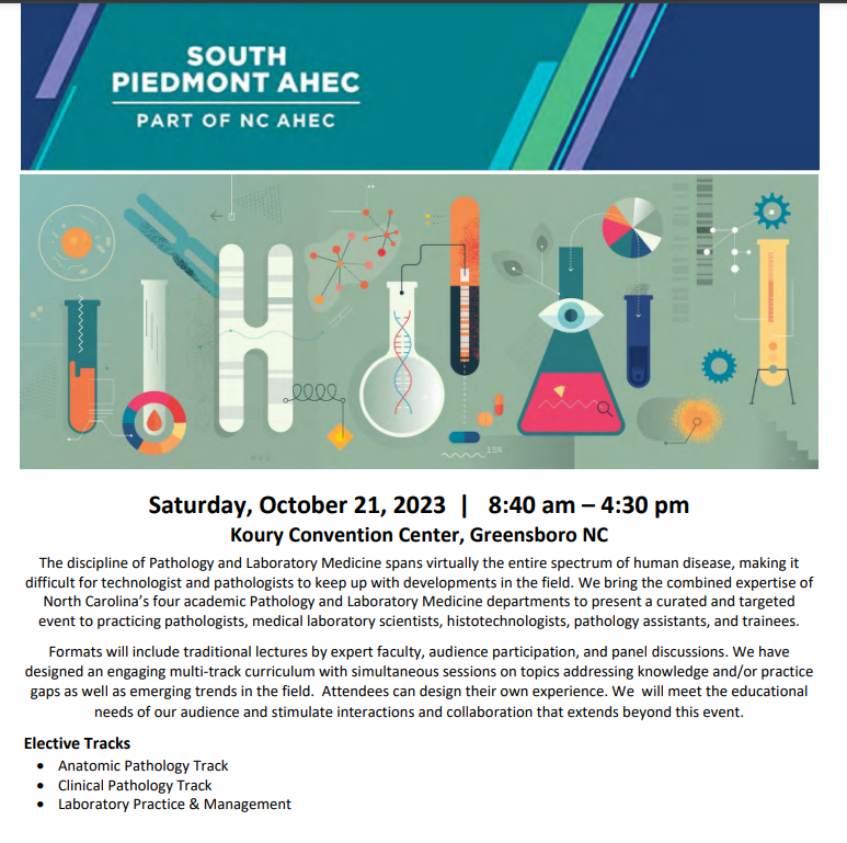 Wake Forest School of Medicine Pathology Dept (@atrium_wakepath) on Twitter photo 🧪Imagine 2023 and Beyond is happening tomorrow!!! There is still time to join us tomorrow. And we have a hashtag for the event. Make sure to include this in your postings
#ImagineLab23
<a href="/Atrium_WakePath/">Atrium Health Wake Forest Pathology</a>
<a href="/AtriumHealth/">Atrium Health</a>
<a href="/DukePathDept/">DukePathDept</a>
<a href="/ECU_Pathology/">ECU_Pathology</a>
<a href="/UNCPathology/">UNC Dept of Pathology and Laboratory Medicine</a> 🧪Imagine 2023 and Beyond is happening tomorrow!!! There is still time to join us tomorrow. And we have a hashtag for the event. Make sure to include this in your postings
#ImagineLab23
<a href="/Atrium_WakePath/">Atrium Health Wake Forest Pathology</a>
<a href="/AtriumHealth/">Atrium Health</a>
<a href="/DukePathDept/">DukePathDept</a>
<a href="/ECU_Pathology/">ECU_Pathology</a>
<a href="/UNCPathology/">UNC Dept of Pathology and Laboratory Medicine</a>