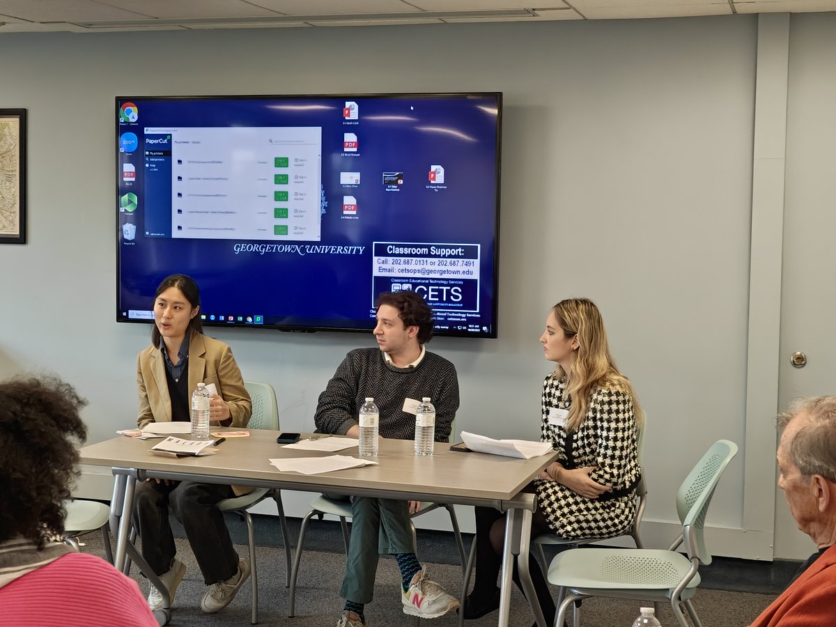 GeorgetownEGSA's tweet photo. scenes from our first panel, 'rethinking the body,' moderated by @desisaacson https://t.co/bCf5e7DAxV