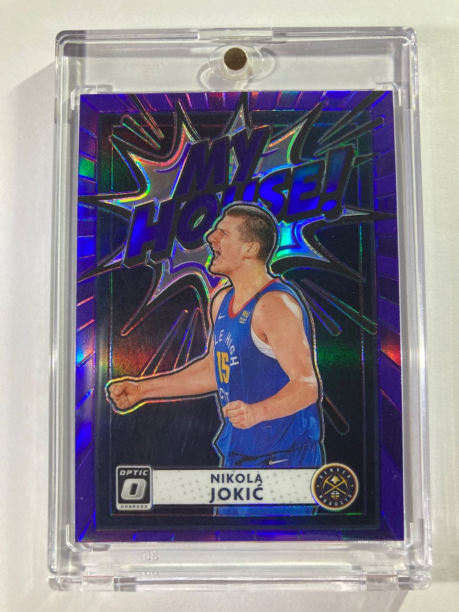 1218Sports's tweet photo. 🎁Appreciation Day Giveaway🎁

Winner Announced Friday

Opening night. World Champion!!!

🔥Nikola Jokic My House Purple Holo

To enter
1. Follow
2. Retweet
3. Like https://t.co/QLUAGgiTyS