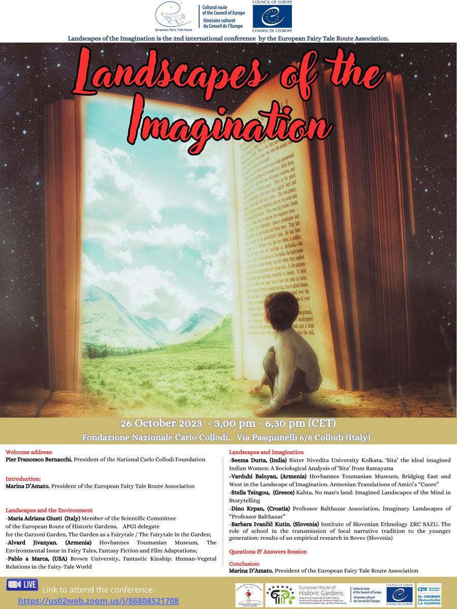 𝟐𝟔 𝐨𝐭𝐭𝐨𝐛𝐫𝐞: 𝐥𝐚 𝐅𝐨𝐧𝐝𝐚𝐳𝐢𝐨𝐧𝐞 𝐍𝐚𝐳𝐢𝐨𝐧𝐚𝐥𝐞 𝐂𝐚𝐫𝐥𝐨 𝐂𝐨𝐥𝐥𝐨𝐝𝐢 𝐩𝐫𝐨𝐩𝐨𝐧𝐞 𝐝𝐮𝐞 𝐜𝐨𝐧𝐯𝐞𝐠𝐧𝐢 𝐩𝐞𝐫 𝐂𝐚𝐫𝐥𝐨 𝐂𝐨𝐥𝐥𝐨𝐝𝐢 𝐞 𝐥𝐚 𝐕𝐢𝐚 𝐄𝐮𝐫𝐨𝐩𝐞𝐚 𝐝𝐞𝐥𝐥𝐚 𝐅𝐢𝐚𝐛𝐚
fondazionecollodi.it/it/%22landscap…

#collodi #pinocchio #gardamusei