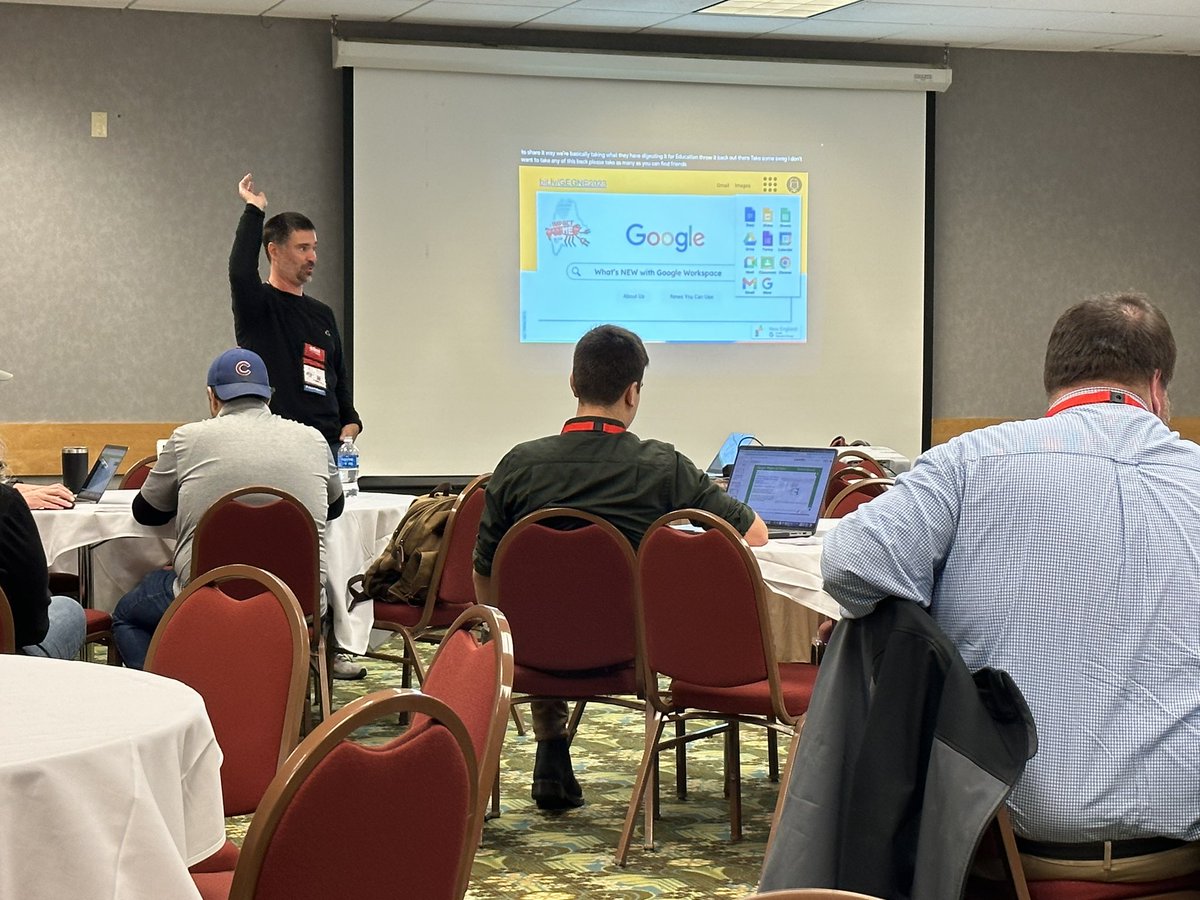 Learned so much from this guy <a href="/elawson1977/">Eric Lawson</a> in his informative Goggle presentation. So much info at the right pace and energy. Can’t wait to start the innovator journey! #ACTEM #GoogleEdu