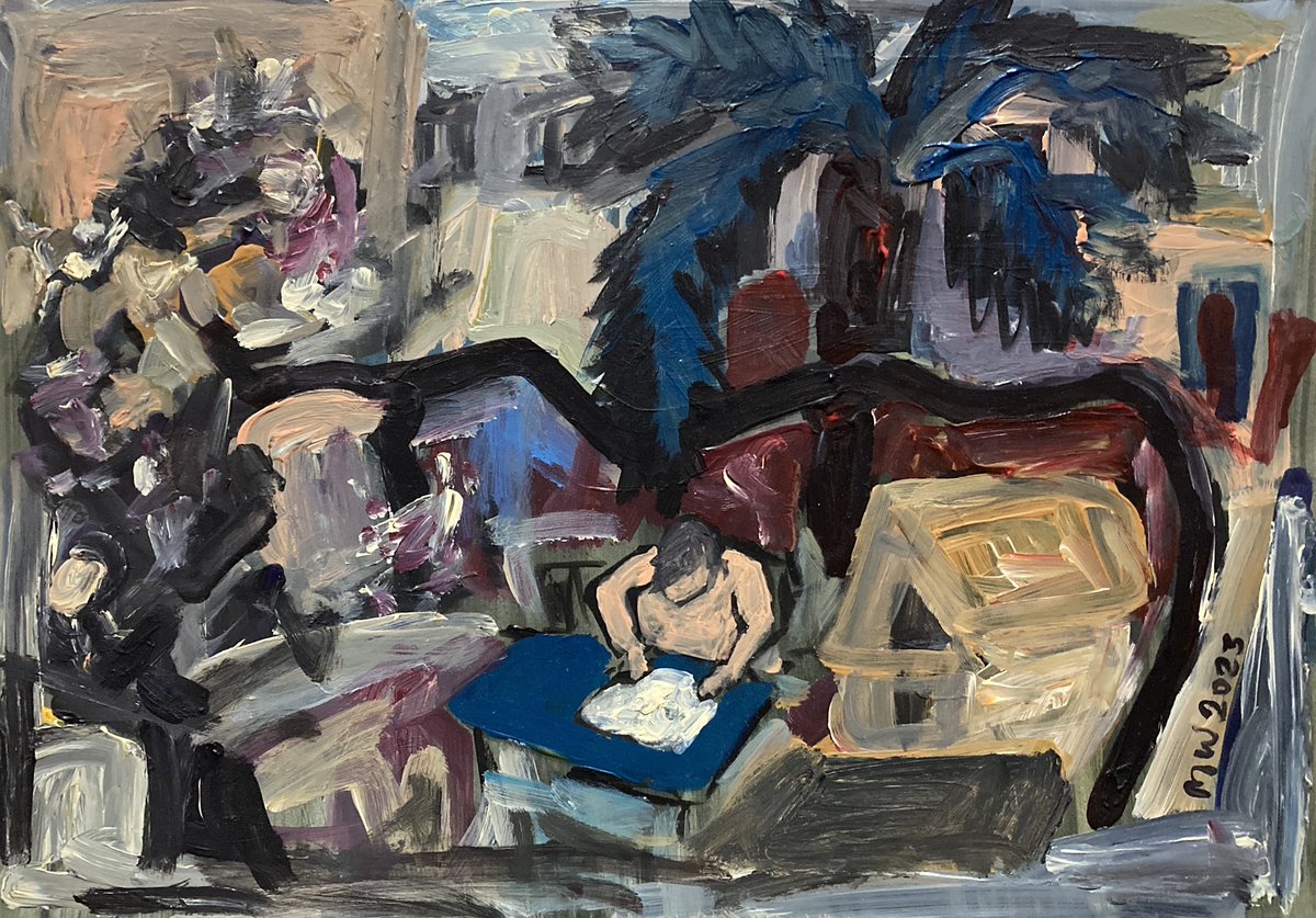 mr_wanter's tweet photo. Figure in exterior (self-portrait). 2023. Acrylic, paper.
#art #artist #beachart #painting #artwork #kunst #visualart #contemporaryart #expressionismebrut #artemoderna #expressionismartwork #paintart #acrylic #selfportraitpaintings #mrwanter #mrwanterart #mr_wanter https://t.co/SWjCj6gGuG