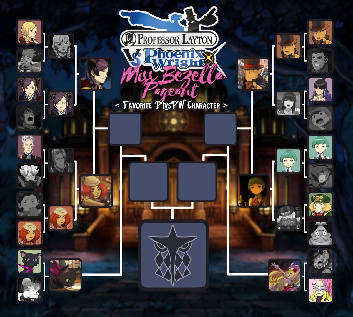 astrofiish's tweet photo. 🔥Round THREE of the Miss Bezella Pageant🔥
The third round has begun! Make sure to vote below for your favorite PLvsPWAA character!
[ #PLvsPW #PLvsAA #PLvsPWAA #ProfessorLayton #AceAttorney ] https://t.co/IBYgU2KjaA