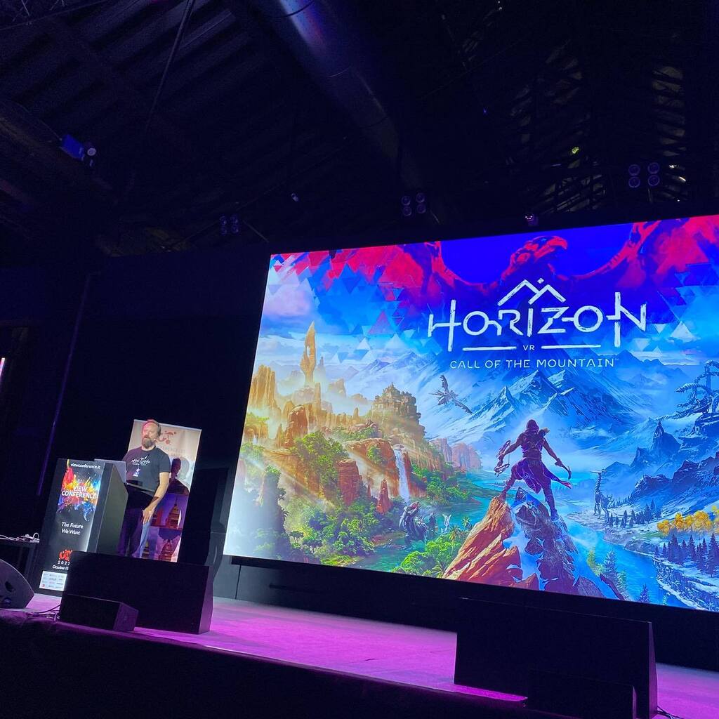 Dessignare's tweet image. Presented at #Viewconference 2022 
Horizon: Call of the Mountain. Lessons Learned from the Frontier of Virtual Reality

Jan-Bart Van Beek
Studio Director &amp;amp; Studio Art &amp;amp; Animation Director, Guerrilla Games

Richard Oud
Studio Animation Director, Guerrilla Games