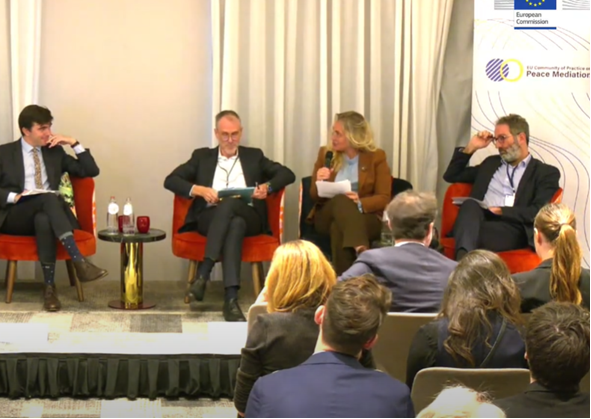 stinelehmann's tweet photo. Thanks to the EEAS mediation support team and all partners for this illuminating 5th #CoP_EUPeaceMediation_2023.

We appreciate the opportunity to come together to attempt to trace a path forward that prioritises dialogue.

Looking forward to the 6th edition! https://t.co/n8Yci1GRBc