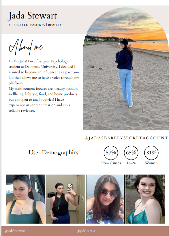 Ugc Media Kit #microinfluencer #UGC #UGCcreator #Collab