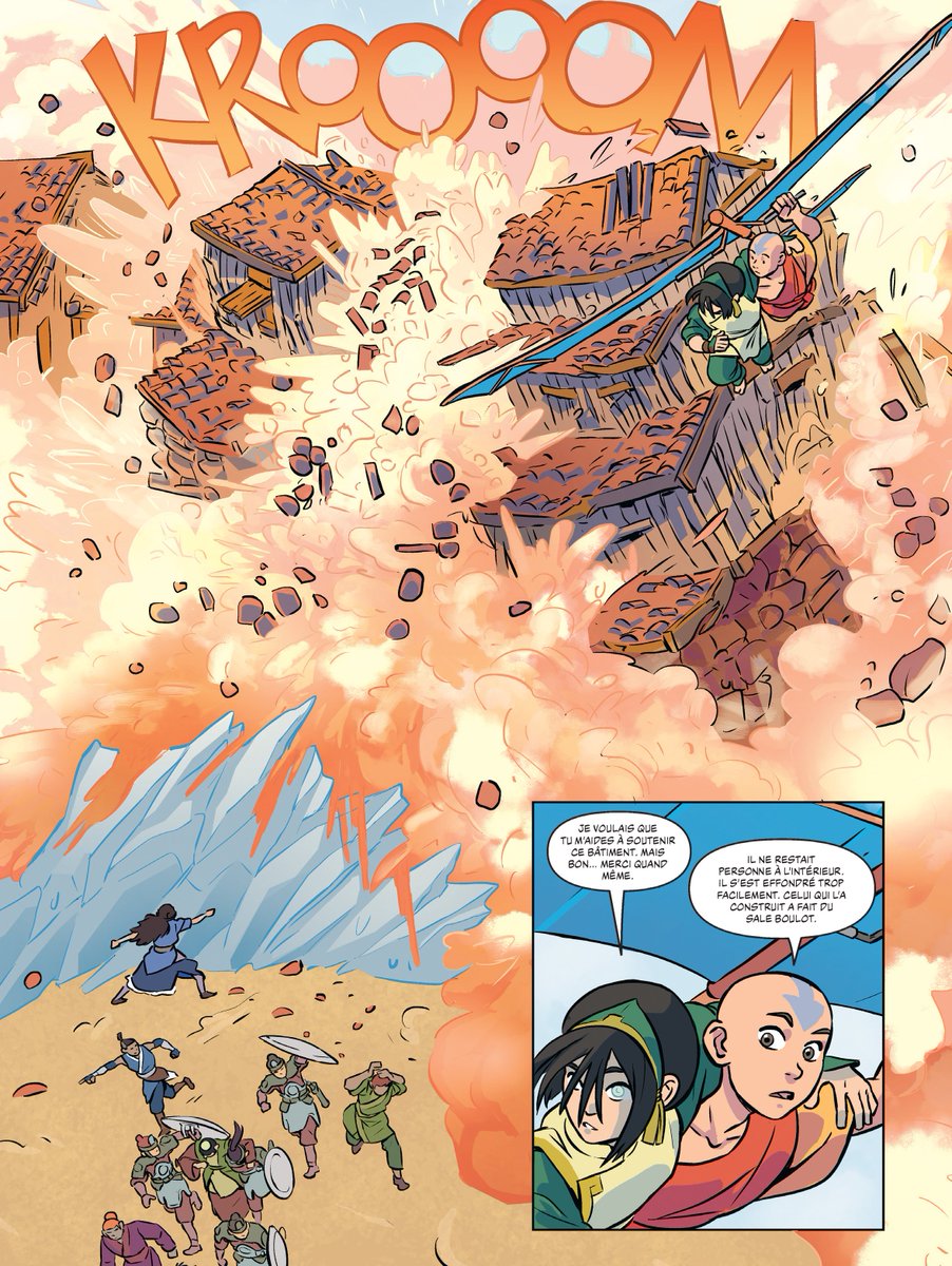 editionrobinson's tweet photo. Le tome 6 est disponible en librairie 😍

Aang, Katara, Sokka et Toph retournent à la raffinerie Terre-Feu, l’usine du père de Toph. Aang participe à un conseil économique de la ville et un violent conflit oppose les maîtres aux non-maîtres et menace
de tourner à l’émeute https://t.co/7z0brWs2r6