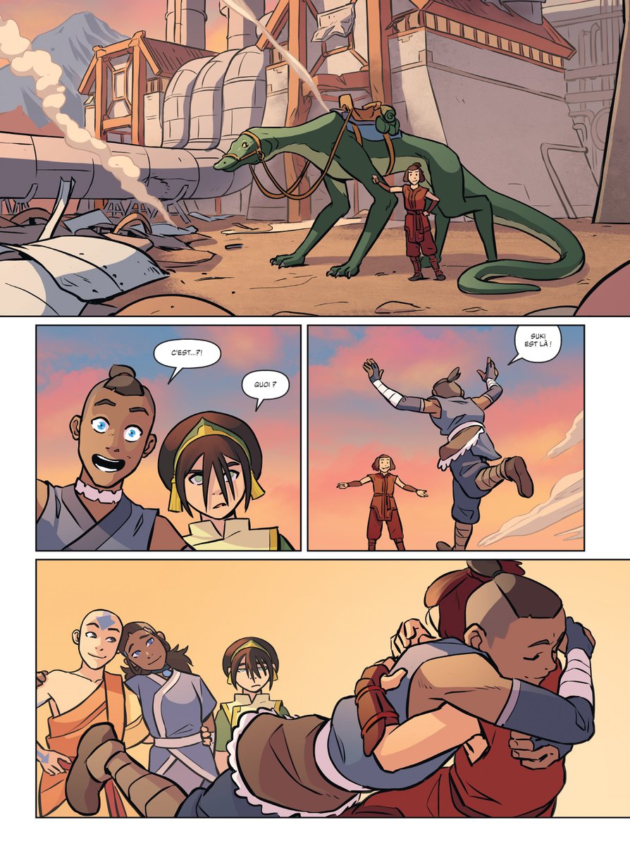 editionrobinson's tweet photo. Le tome 6 est disponible en librairie 😍

Aang, Katara, Sokka et Toph retournent à la raffinerie Terre-Feu, l’usine du père de Toph. Aang participe à un conseil économique de la ville et un violent conflit oppose les maîtres aux non-maîtres et menace
de tourner à l’émeute https://t.co/7z0brWs2r6