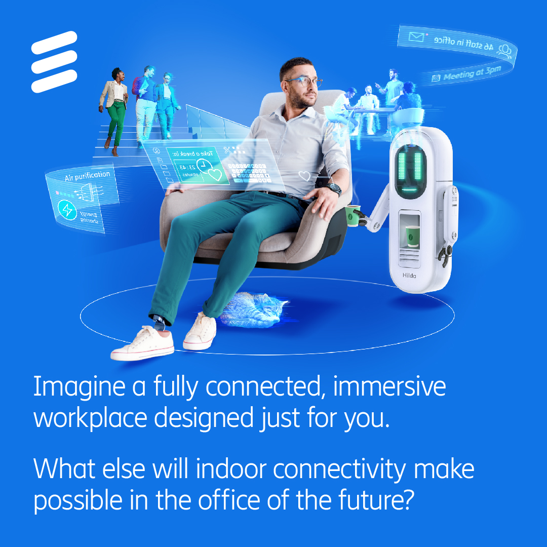 Imagine an office that's more than just a workplace, but your personalized haven for happiness and productivity. 🏢 Discover the future of workspaces and how #IndoorConnectivity can bring this vision to life. 🚀 m.eric.sn/3W2a50PZ3vz

#ImaginePossible #FutureTech