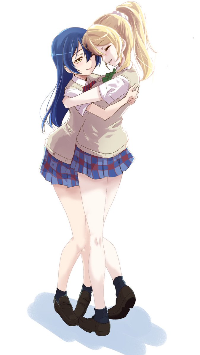 絢瀬絵里 ,園田海未 「いいかどんなときにも青と水色だぞ #絢瀬絵里生誕祭2023 #絢瀬絵里誕生祭20」|ウルツ∴🩵🧡💜のイラスト