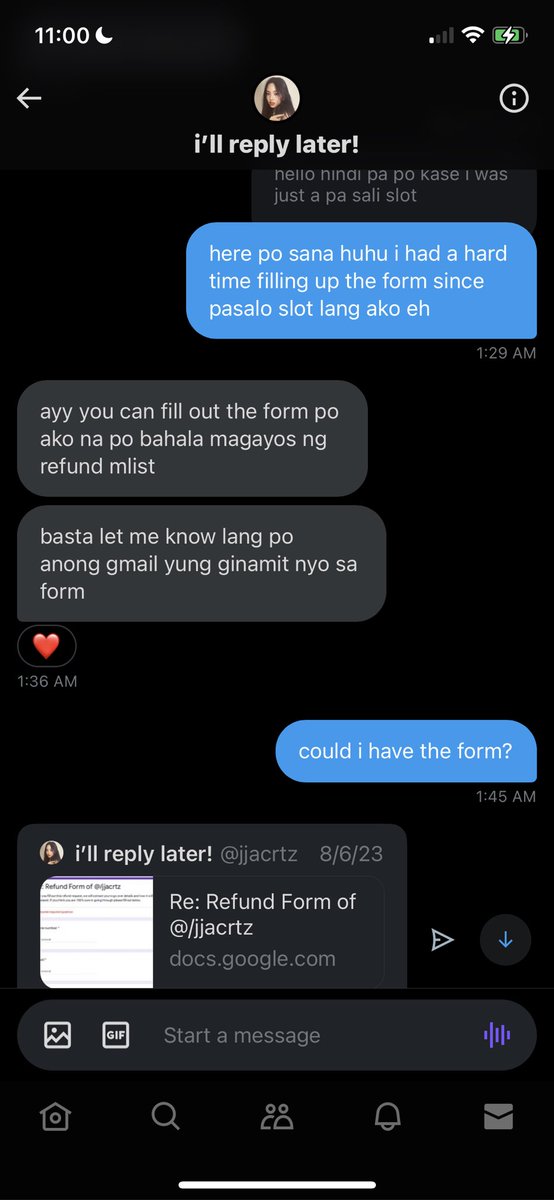 Exposing thread !!! @jjacrtz 

Magpapasko na wala paren refund ive given you too much consideration already i will be taking legal action of you do not give me back my money yes hindi toh libo libo but money is still money!! Puro nlg same reply binibigay mo saken im giving you -