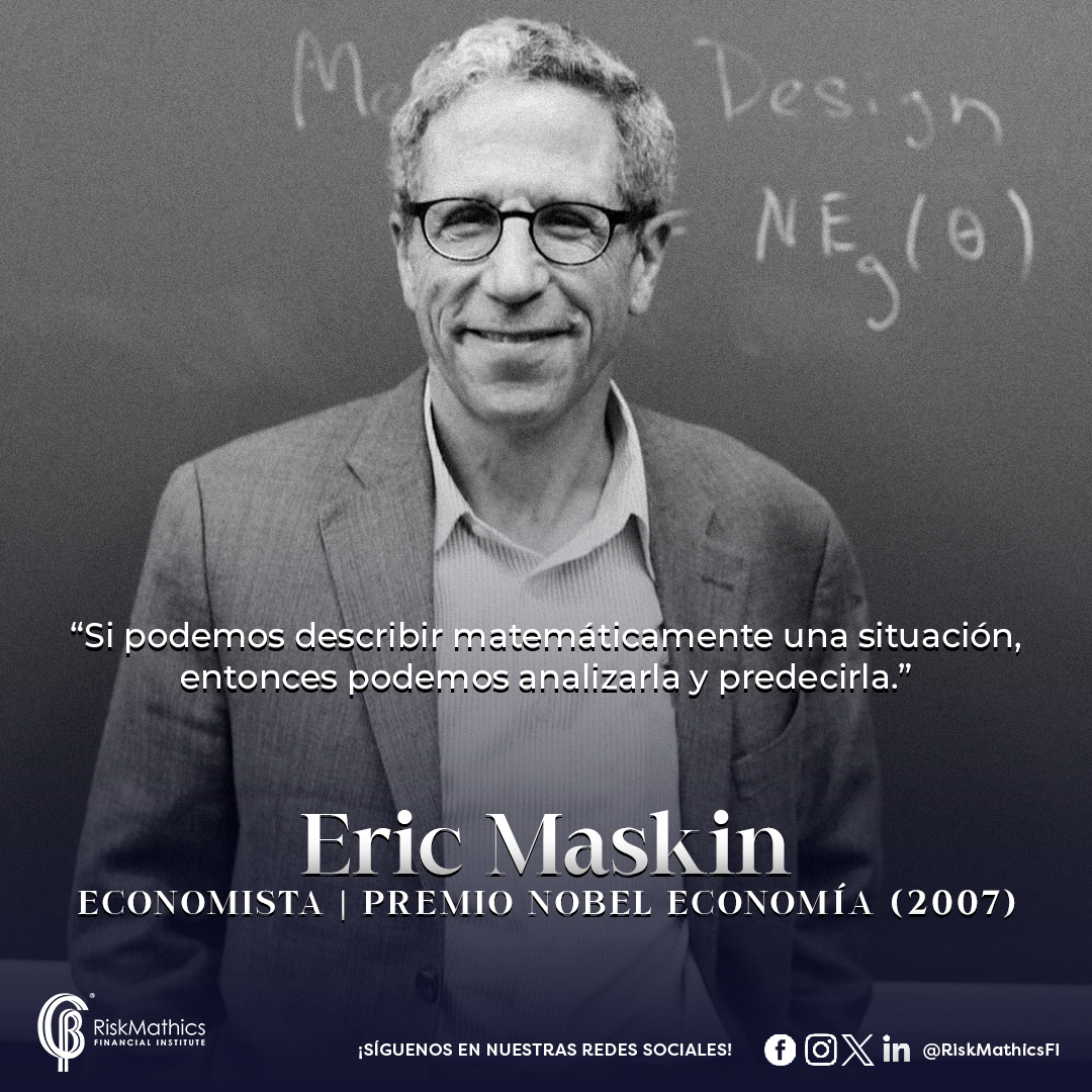 RiskMathicsFI's tweet photo. "Si podemos describir matemáticamente una situación, entonces podemos analizarla y predecirla."
- Eric Maskin - Premio Nobel de Economía (2007)

#riskmathics #risk #LearningFromTheMasterMindsInFinance #EricMaskin #Economista #PremioNobelEconomía https://t.co/IygbHoX03B