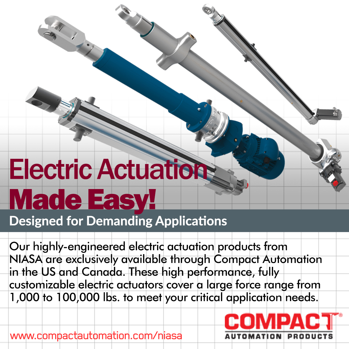 ITTCompact's tweet image. Our electric #actuators are a #motioncontrol trifecta: smart, safe and clean! Learn more about our partnership with NIASA to deliver #innovative and programmable #actuation solutions to our customers. tinyurl.com/5fdv2y8x