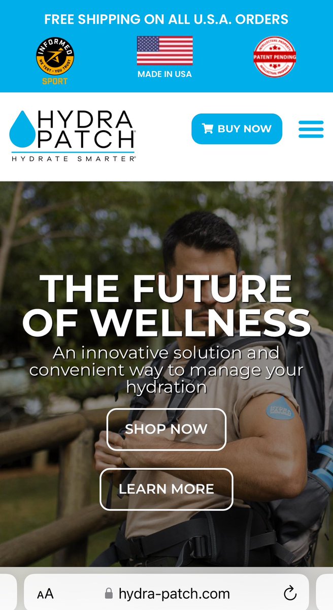 CompagniJoe's tweet image. It’s here! The HydraPatch has provided athletes at all levels with electrolytes &amp;amp; other nutrients to help manage their wellness. Now you can try it out too. Use code Coachjoe10 at checkout . linkedin.com/feed/update/ur…