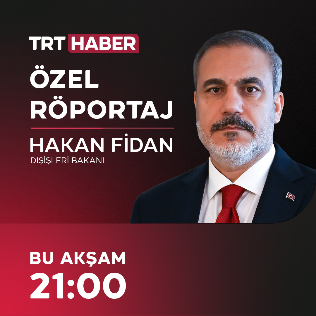 trthaber's tweet photo. 📌Batı’nın sessiz kaldığı Gazze’deki dramın sonlanması için Türkiye neler yapıyor?
📌Filistin meselesinde kalıcı çözüm nasıl sağlanacak?
📌Türkiye’nin garantör ülkeler teklifinin detayları neler?

Dışişleri Bakanı Hakan Fidan’ın ilk özel röportajı bu akşam 21.00’de @trthaber'de. https://t.co/DL0jxXKOkg