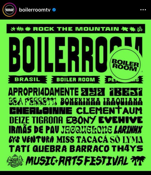 slut_rave's tweet photo. 🚨 NOME DE PESO 🚨
Alguma das artistas babilônicas que estão no line da Boiler Room do Rock the Mountain vai estar na primeira festa do #SlutSummer! Vamos revelar ela hoje na Slut Lab 🕷️⚰️ https://t.co/8QlBWRFuHb