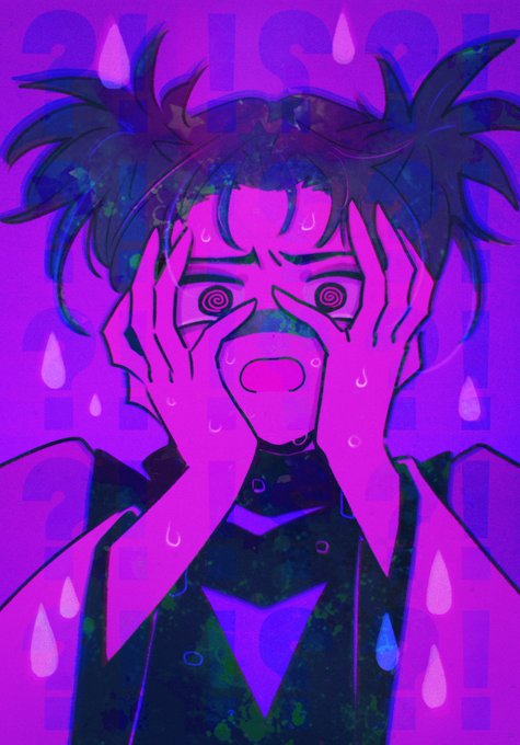 「黒髪 紫」のTwitter画像/イラスト(新着)