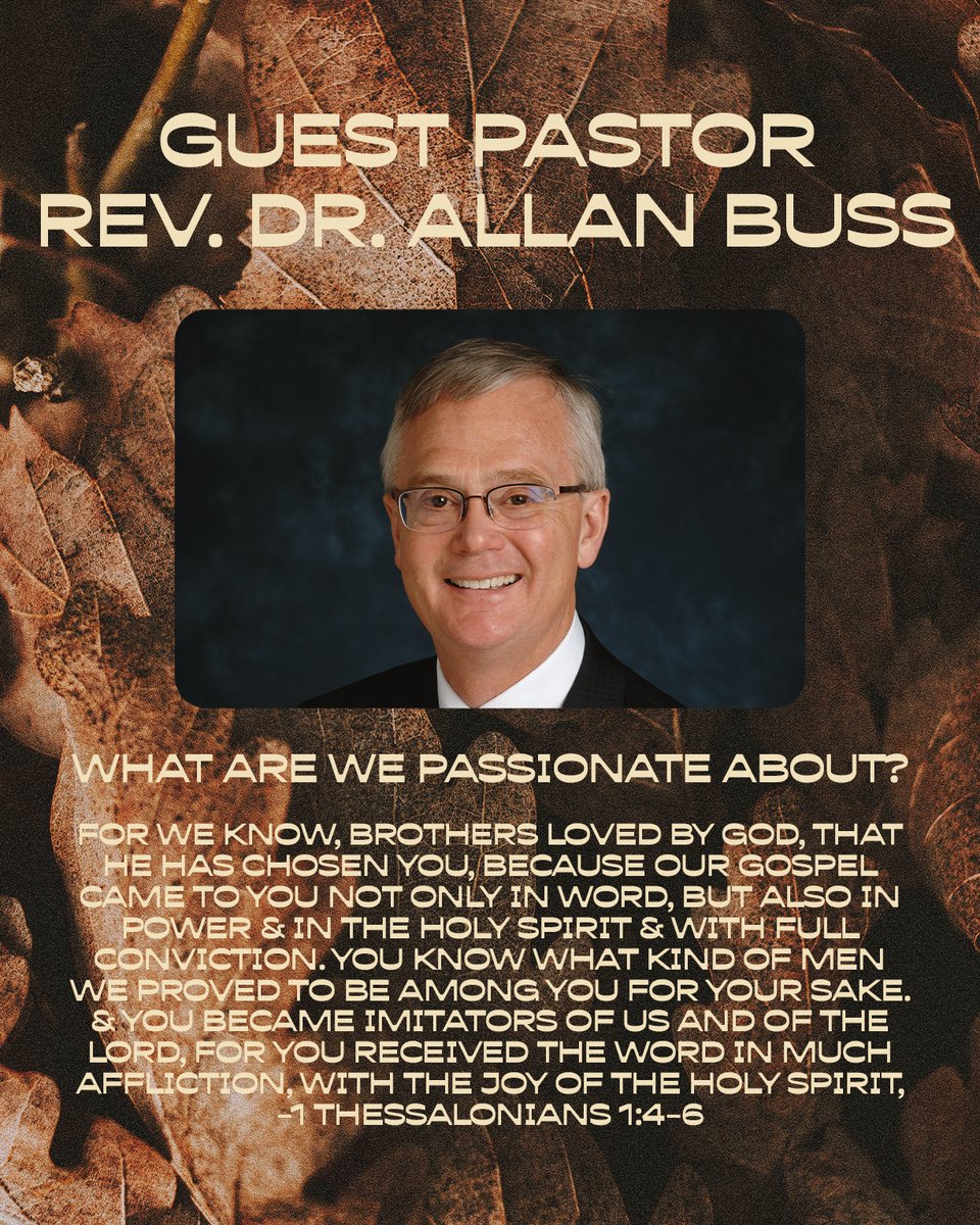 ImmanuelBatavia's tweet photo. Join us this weekend as we welcome special guest pastor, Northern Illinois District President Rev. Dr. Allan Buss!

🌟 Topic: "What are We Passionate About" 🌟
📖 Scripture: 1 Thessalonians 1:1-10 https://t.co/vzVMXvtZbc