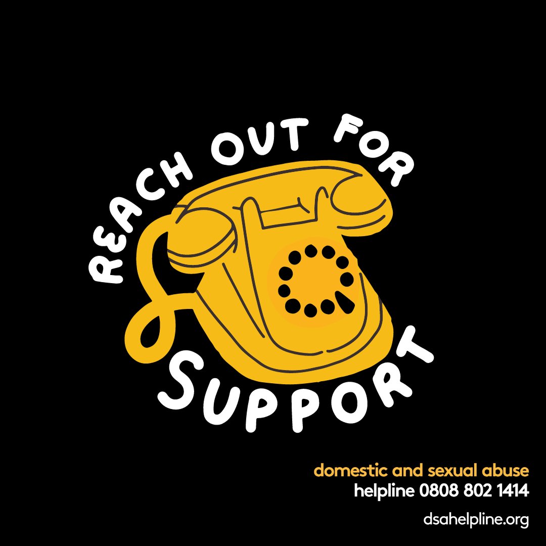 Our team are available today and every weekend to offer free, confidential support. If you have been impacted by domestic or sexual abuse please reach out. You will be heard. You will be believed. 🖤💛 📞0808 802 1414 📧help@dsahelpline.org 🌐dsahelpline.org